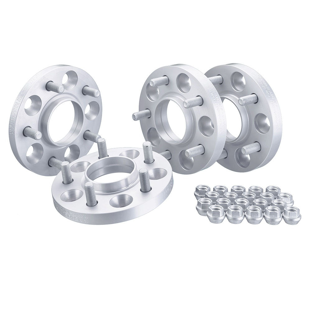 H&R TRAK+ Wheel Spacer Set Front & Rear 30mm Silver 5x150 110mm CB